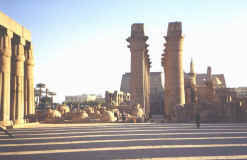 Amenhotep III courtyard, Luxor Temple