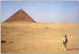 Walking across Desert at Dashur with Red Pyramid 