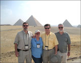 Law school buddies convene at the pyramids of Giza