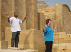 Aaron & Sue Singleton at Saqqara