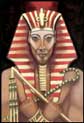 Marty Schwenszer, one of our travelers, painted this portrait of Akhenaten.