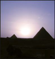 Giza Pyramids Sunset, Egypt. Photo: Ruth Shilling