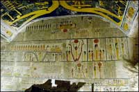Tomb of Ramesses V&VI burial chamber, Valley of the Kings, West Bank of Luxor, Egypt. Photo: Ruth Shilling.